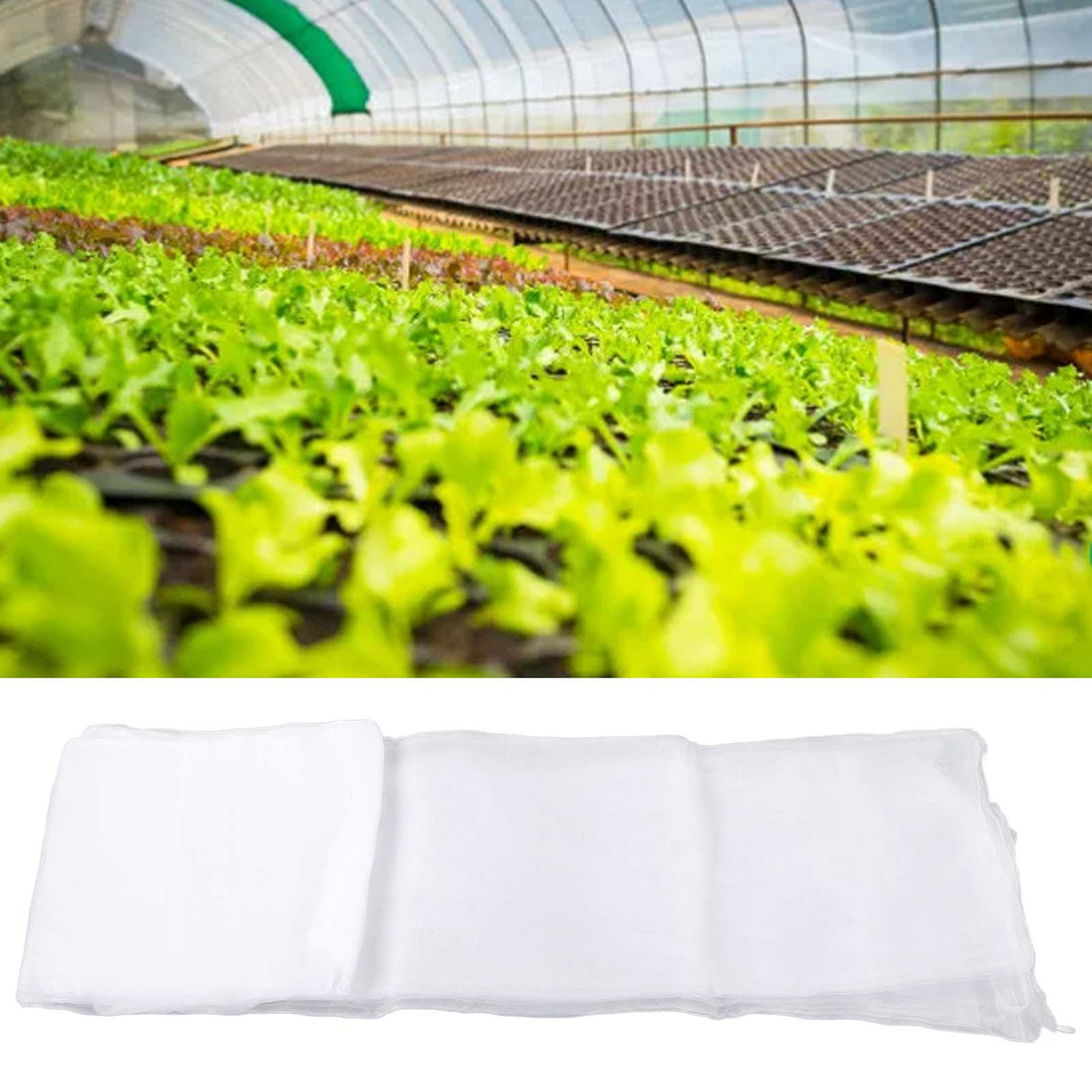 Plant Net Cover White Polyethylene 3x3 Meters Waterproof Good Permeability Breathability Bird Barrier Netting Mesh