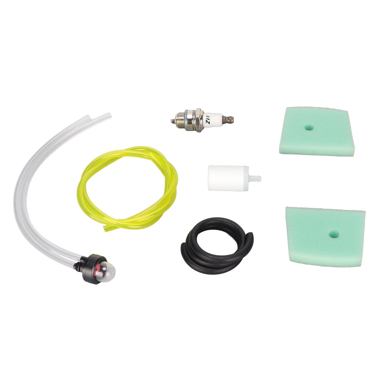 530047721 Air Filter Fuel Filter with Spark Plug Primer Bulb for Husqvarna 123L 322C Chainsaw