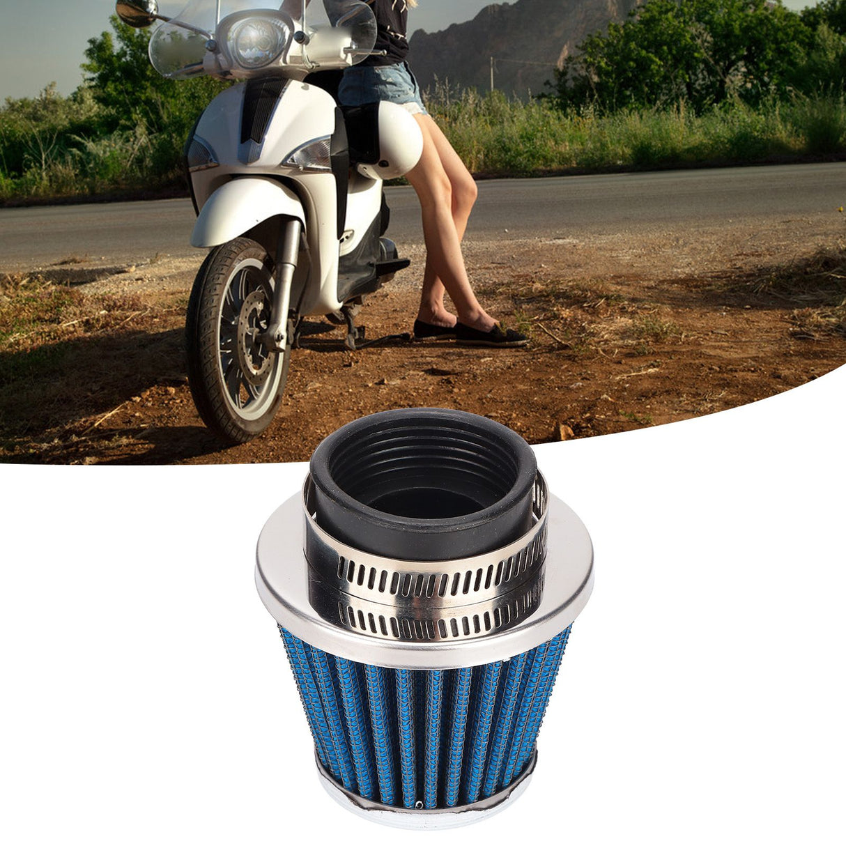 39mm Air Filter for GY6 Moped Scooter Dirt Bike Motorcycle 50cc 110cc 125cc 150cc 200cc