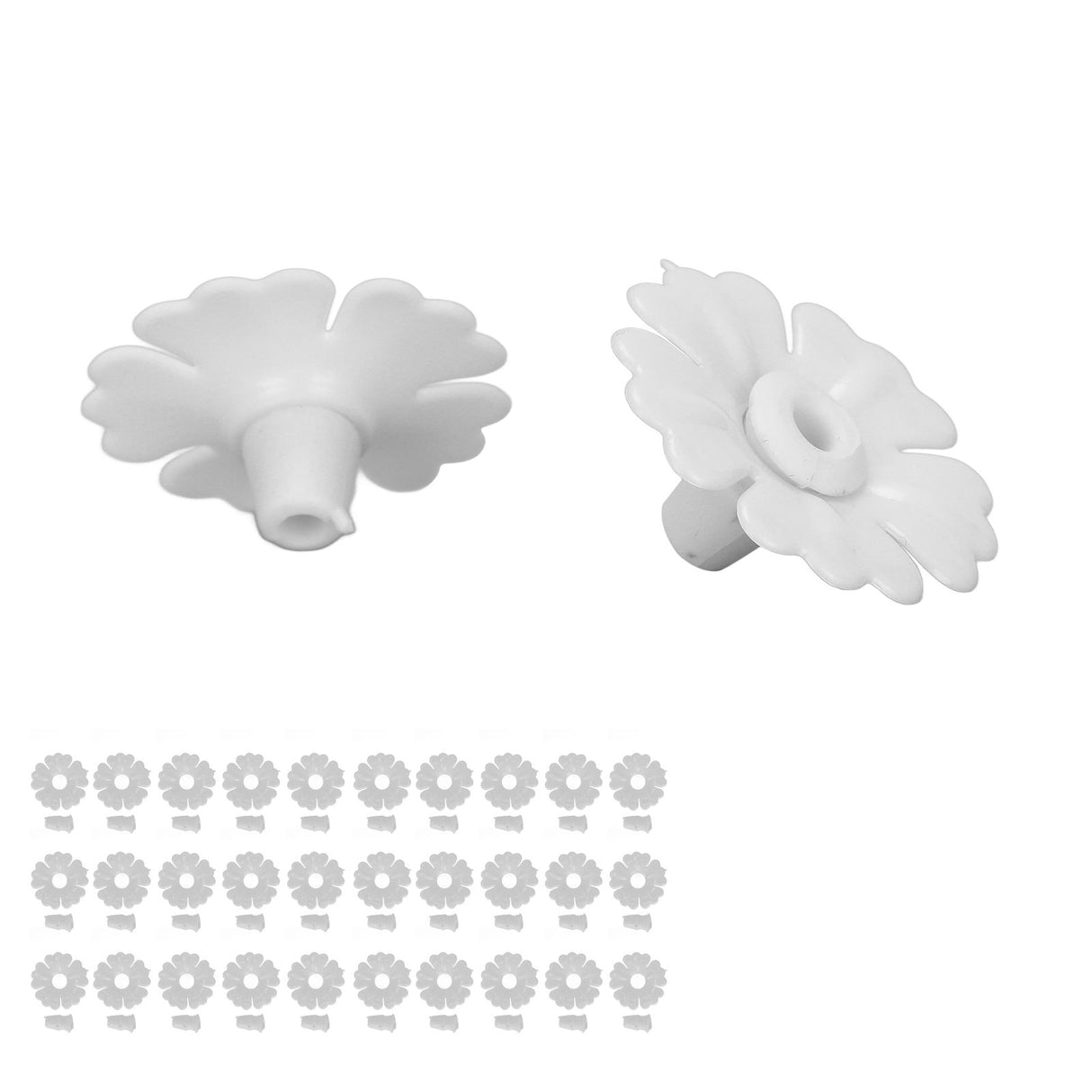 30 Set Hummingbird Feeder Flowers Hanging Bird Feeding Ports Replacement Parts Garden SuppliesWhite