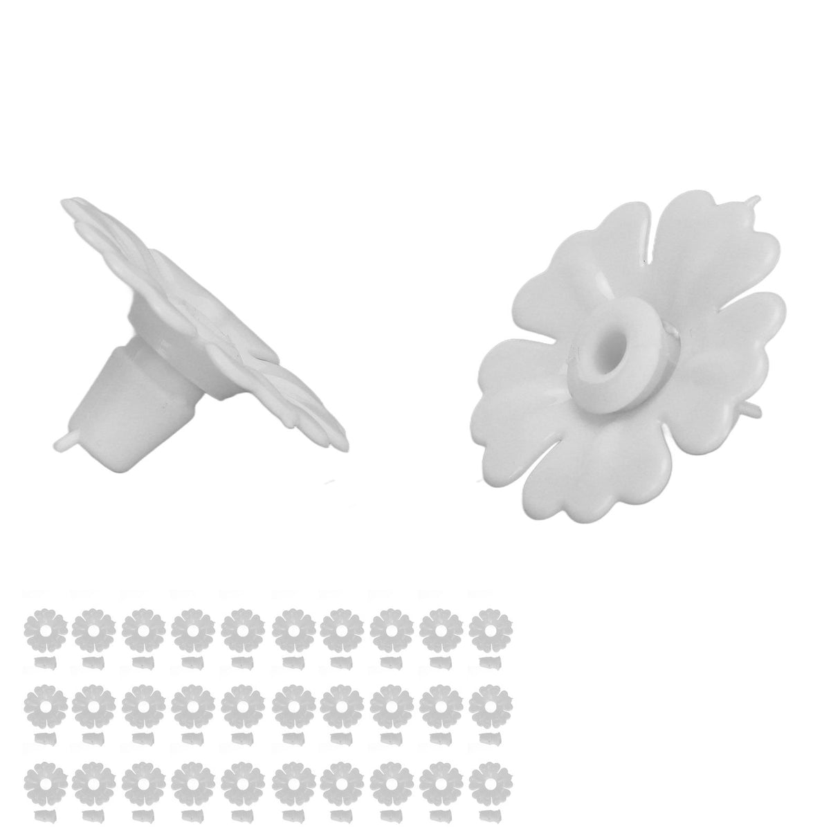 30 Set Hummingbird Feeder Flowers Hanging Bird Feeding Ports Replacement Parts Garden SuppliesWhite