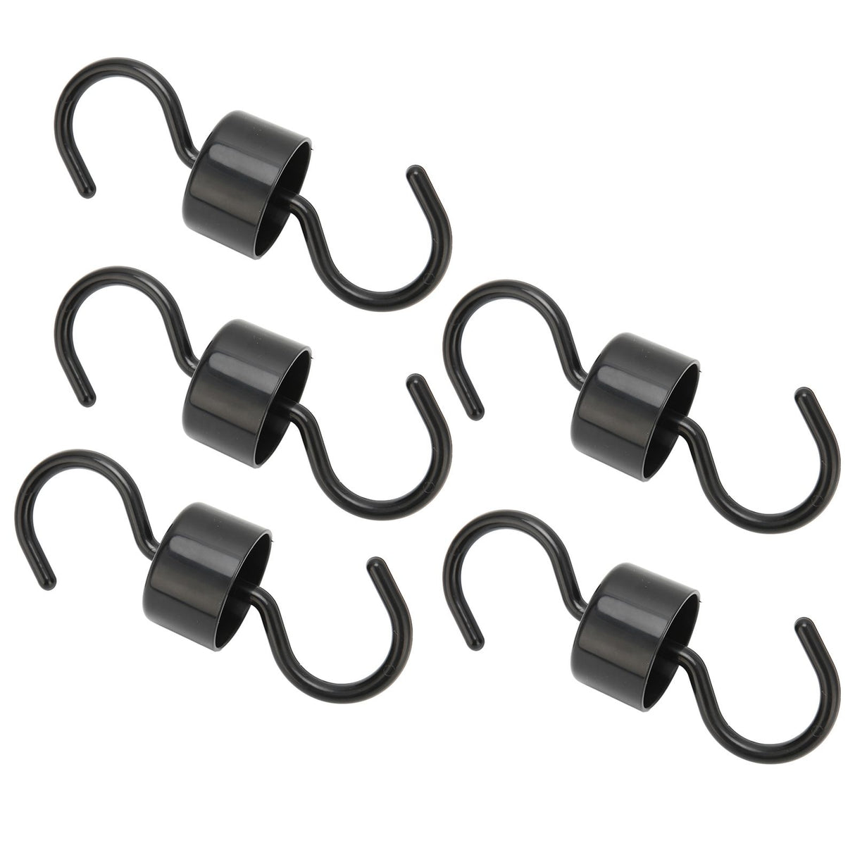 5Pcs Bird Feeder Hooks Black ABS Sturdy Easy Install Beautiful Ant Prevention Hooks for Garden