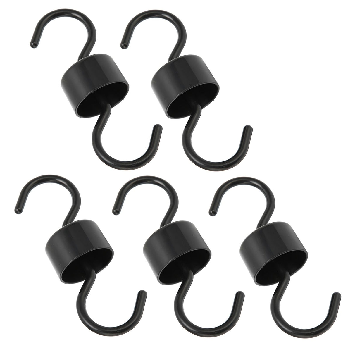 5Pcs Bird Feeder Hooks Black ABS Sturdy Easy Install Beautiful Ant Prevention Hooks for Garden