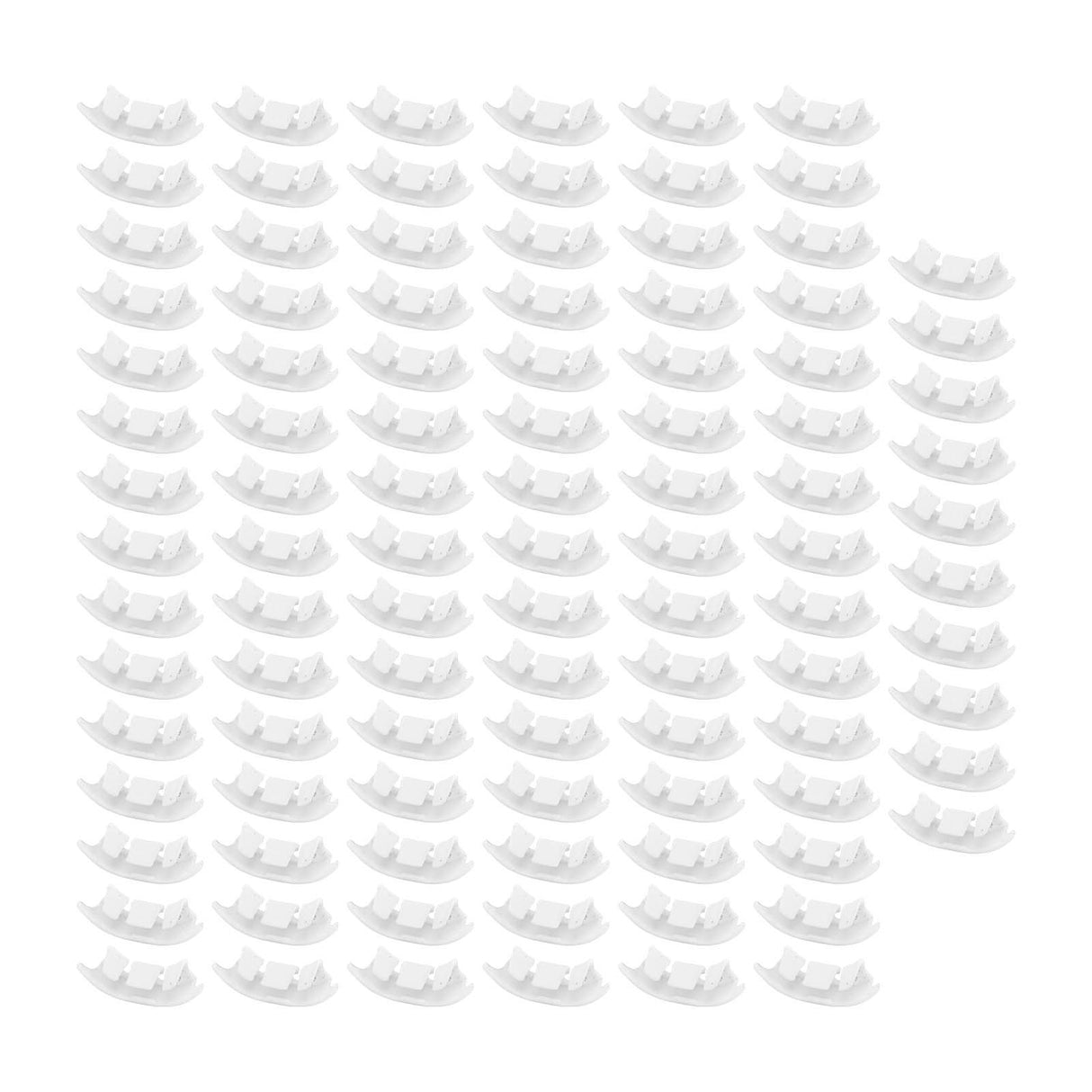 100Pcs Plant Support Clips Durable Plastic Grow Upright Vine Fixation Wide Application Tomato Clips for Grape Vegetable