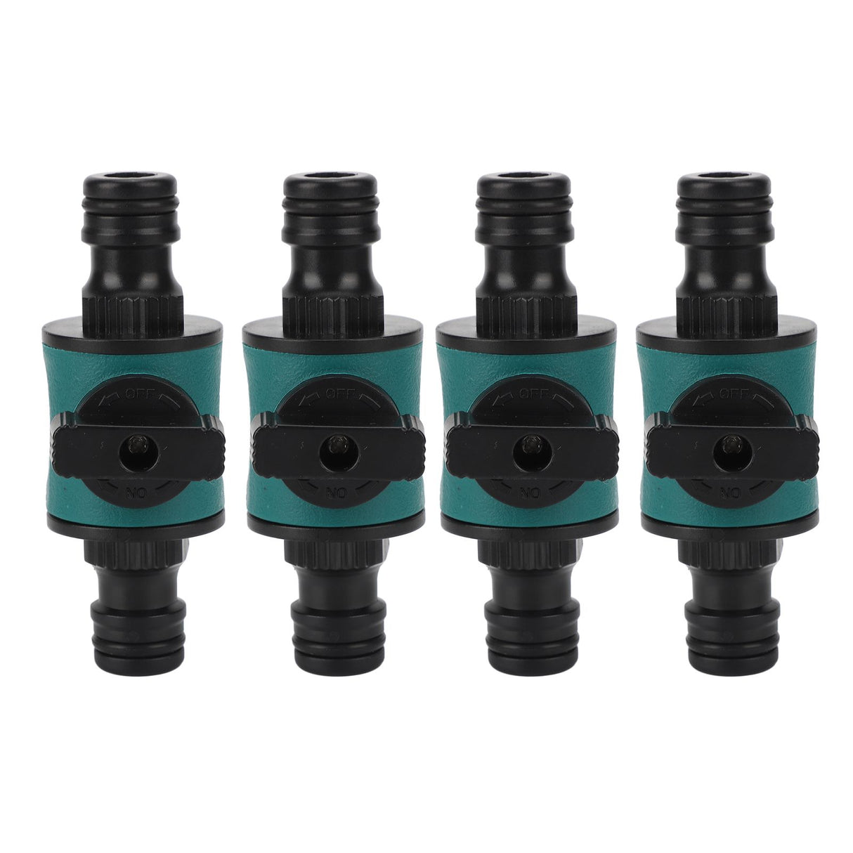 4pcs Hose Quick Connector Plastic Leakage Proof Dual Head Garden Hose Adapter for Irrigation System