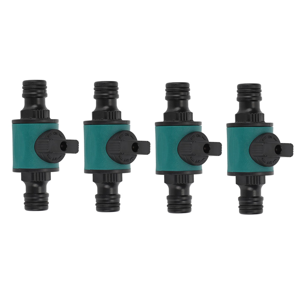 4pcs Hose Quick Connector Plastic Leakage Proof Dual Head Garden Hose Adapter for Irrigation System