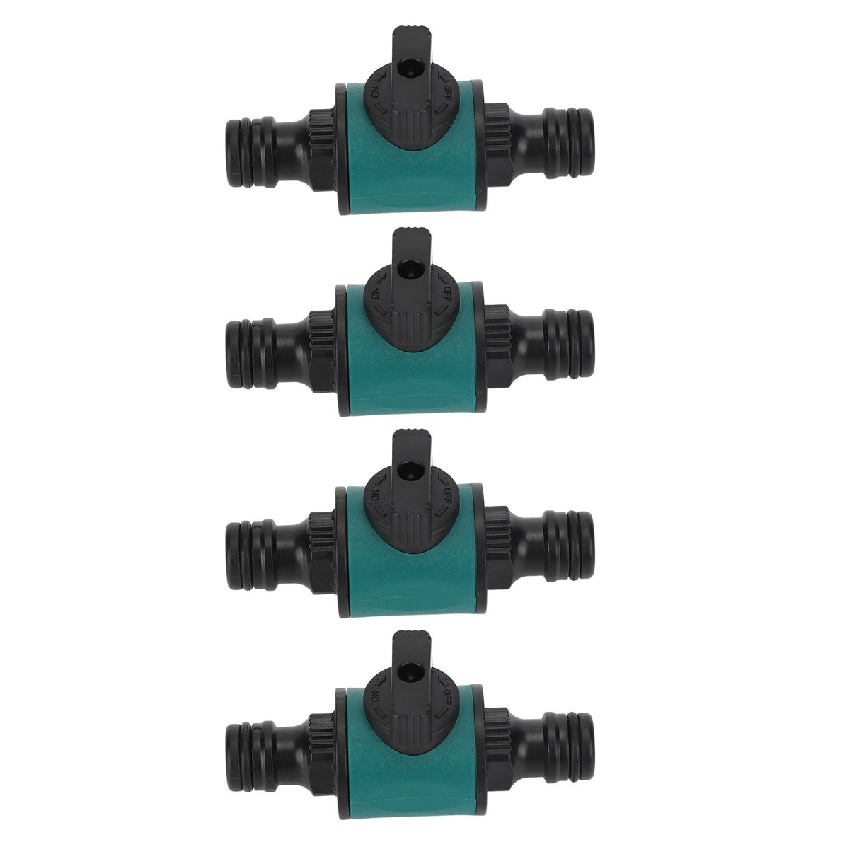 4pcs Hose Quick Connector Plastic Leakage Proof Dual Head Garden Hose Adapter for Irrigation System