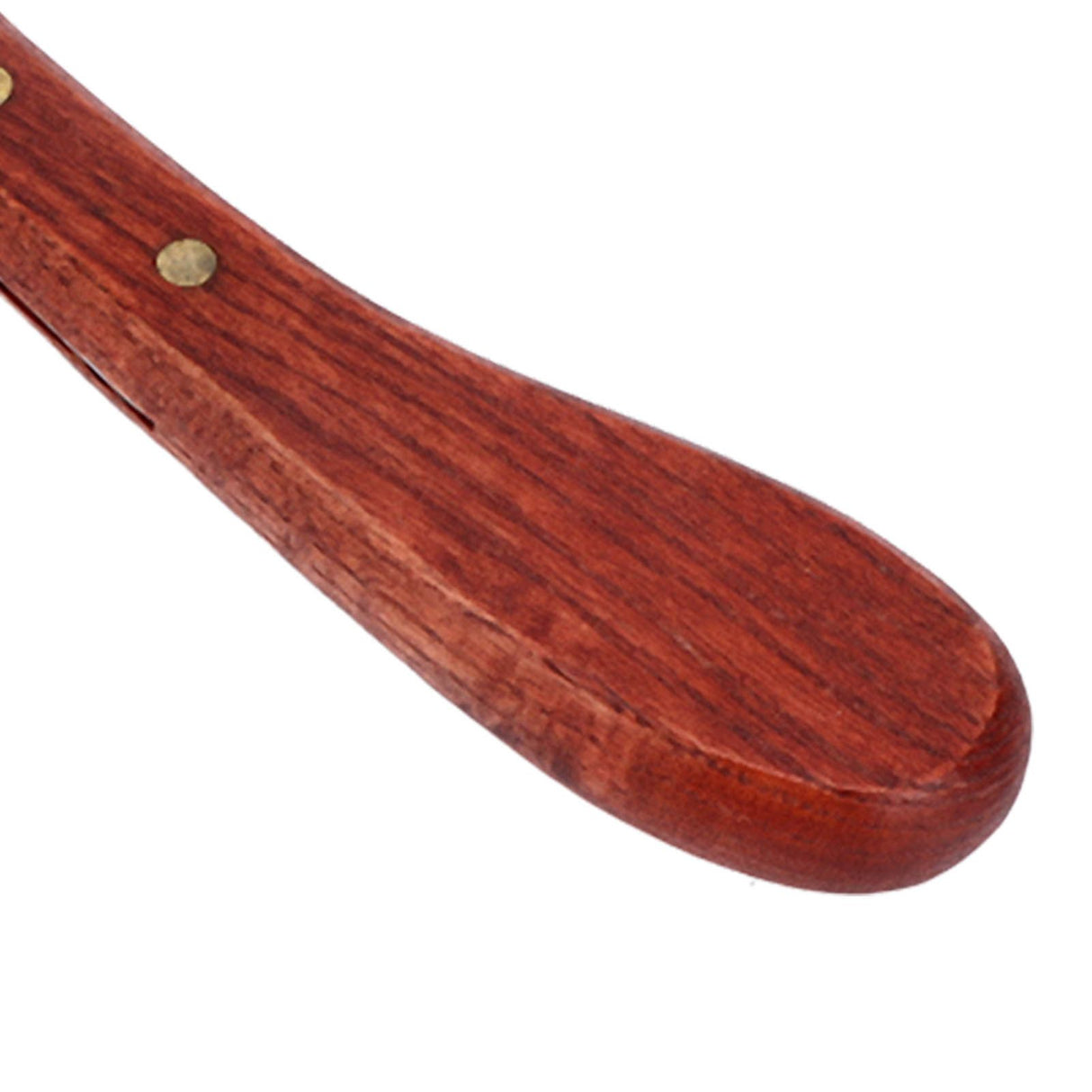 Horse Hoof Knife Hoof Trimming Tool with Wooden Handle Stainless Steel Blade for Farm Single Edged Right Hand