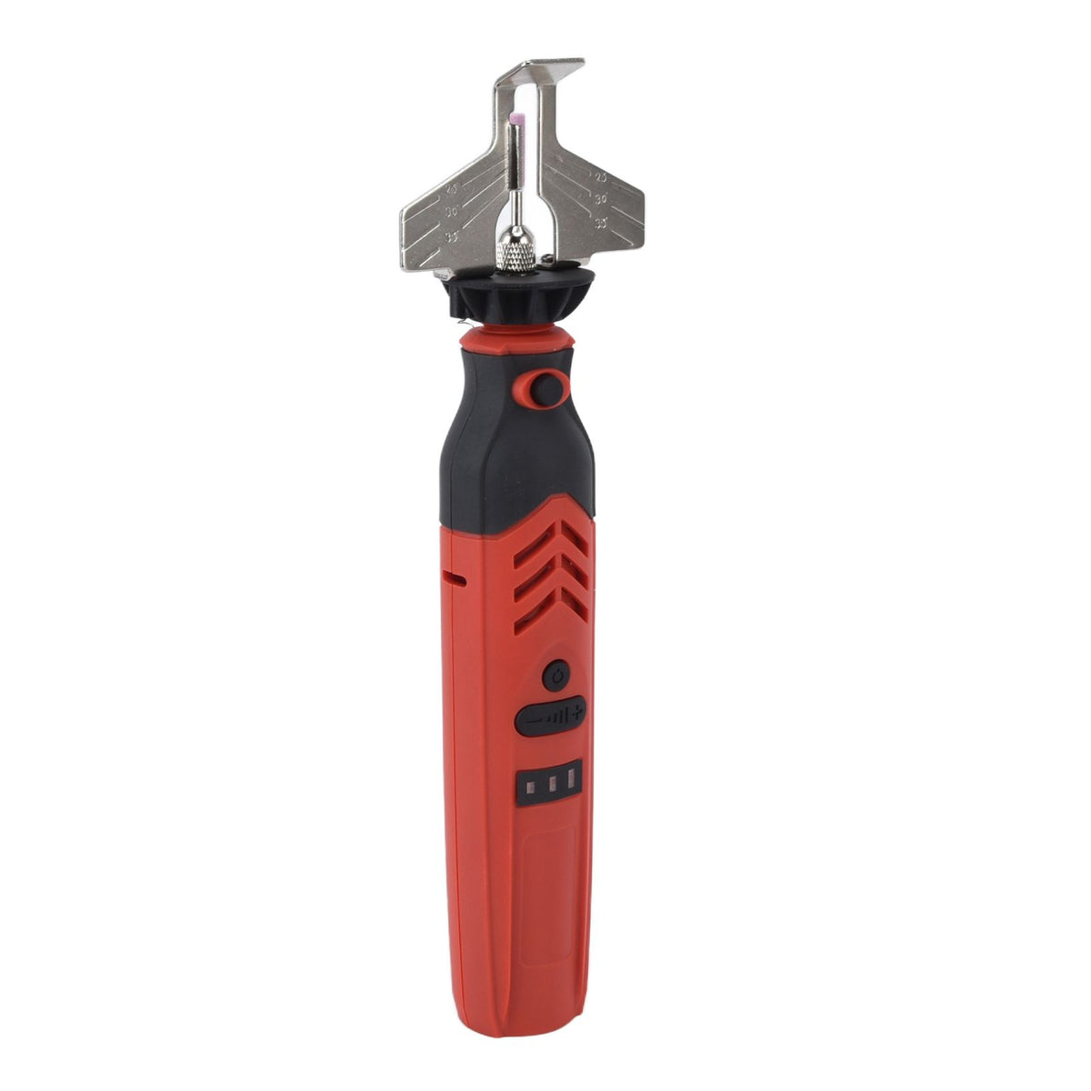 DC3.6V Cordless Saw Sharpener Kit Handheld Chainsaw Sharpening Kit Red Chain Saw Sharpen Tool Set