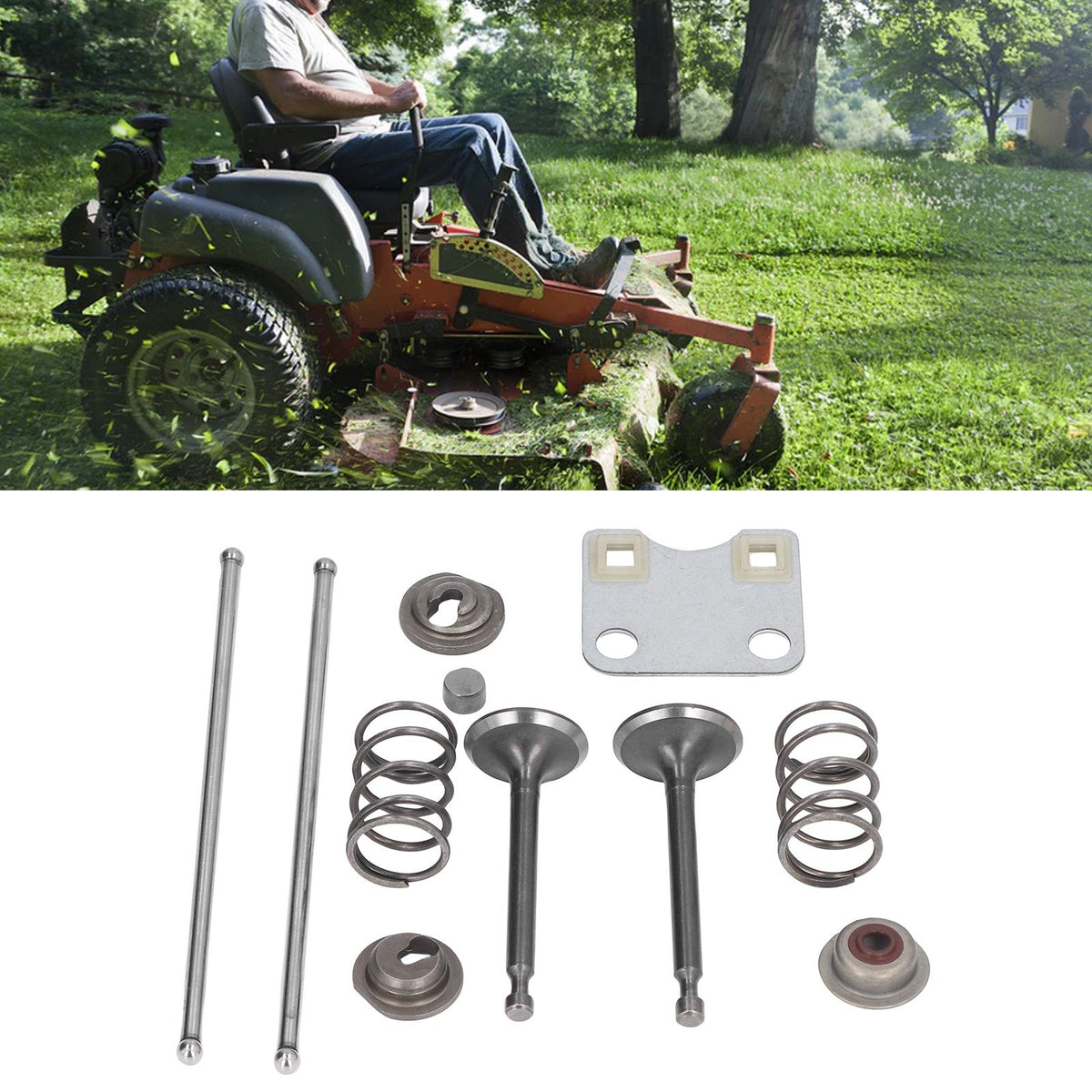 Valve Plate Protection Cover Valve Spring Set Lawn Mower Accessories 14791‑ZE1‑010 for GX160 GX200 5.5HP 6.5HP Engine