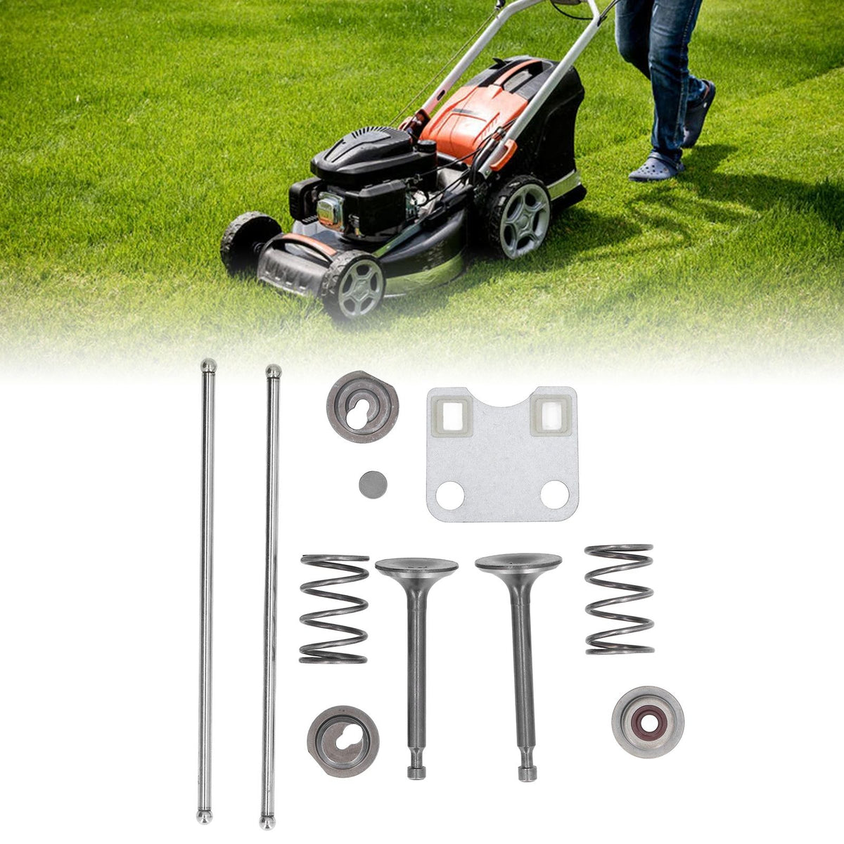 Valve Plate Protection Cover Valve Spring Set Lawn Mower Accessories 14791‑ZE1‑010 for GX160 GX200 5.5HP 6.5HP Engine