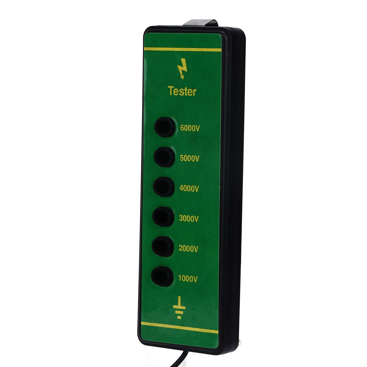 Electric Fence Voltage Tester 6 Indicator Light Maximum 6000V Animal Fence Fault Finder for Farms Livestock Enclosures