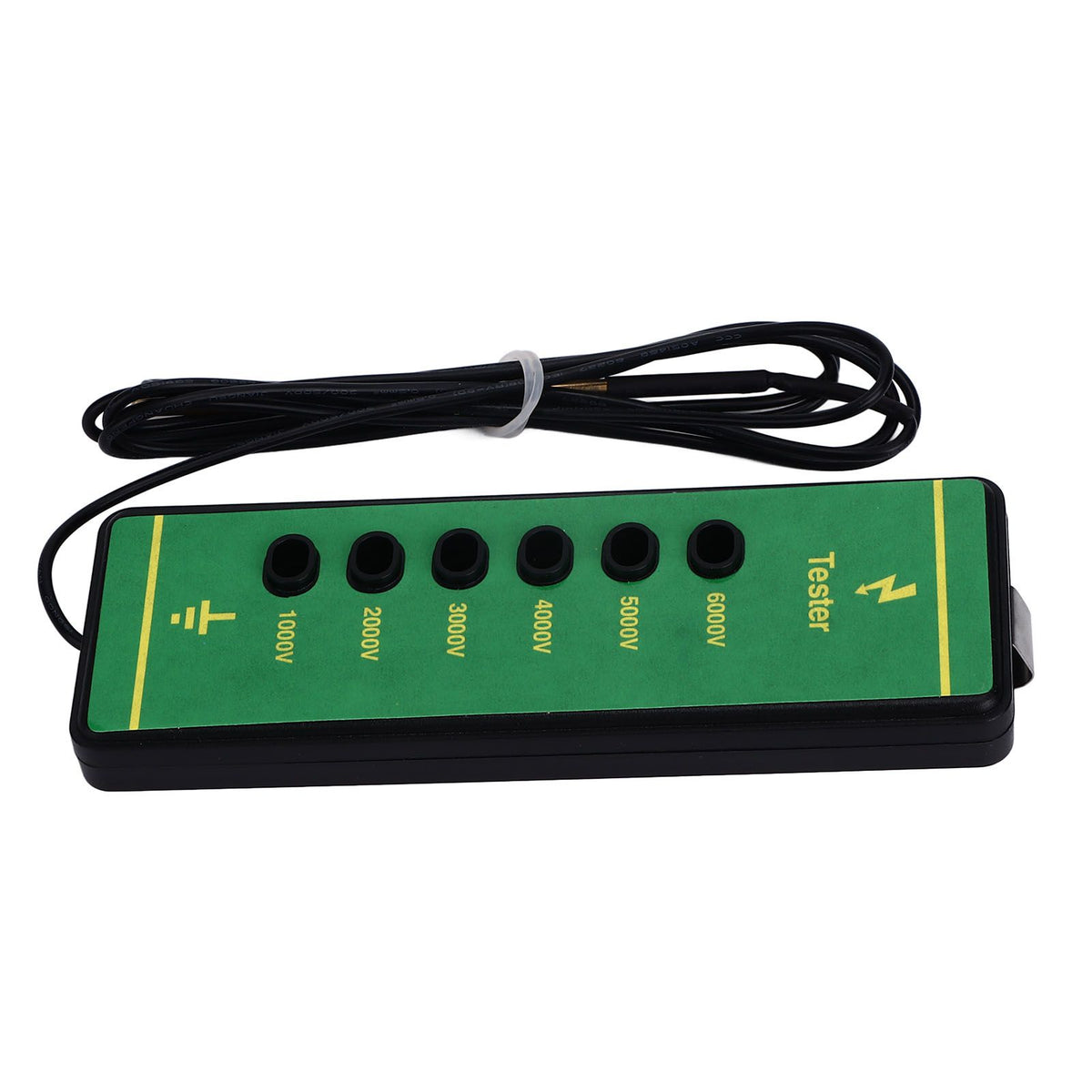Electric Fence Voltage Tester 6 Indicator Light Maximum 6000V Animal Fence Fault Finder for Farms Livestock Enclosures