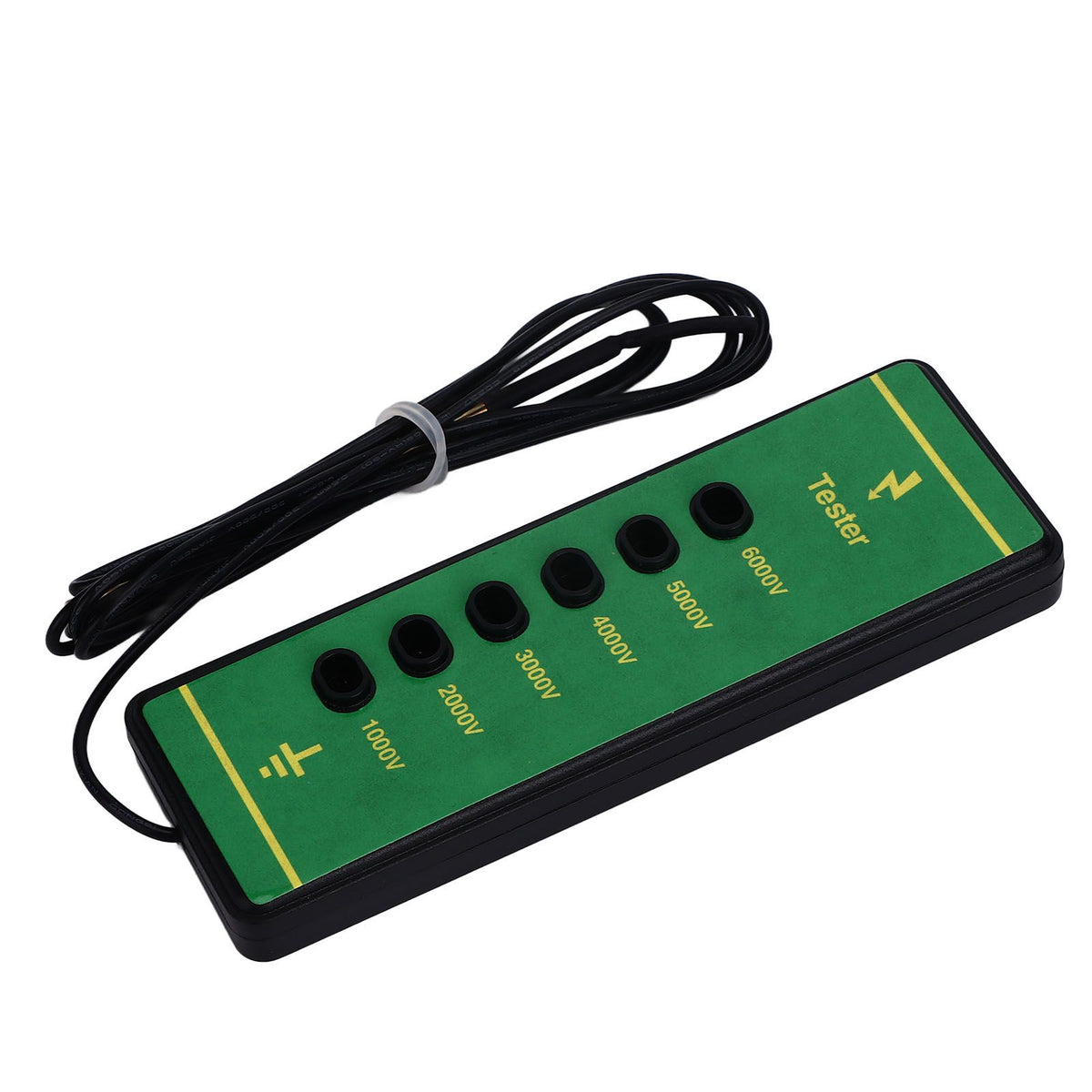 Electric Fence Voltage Tester 6 Indicator Light Maximum 6000V Animal Fence Fault Finder for Farms Livestock Enclosures