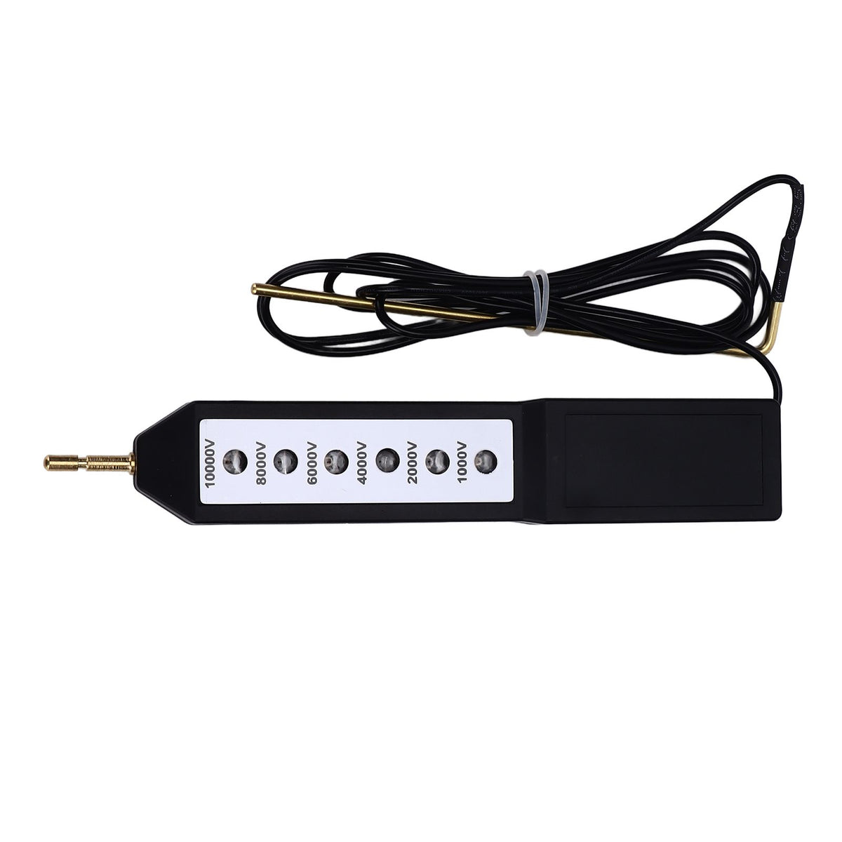 Electric Fence Tester Waterproof Voltage Meter 10KV Portable Tool with 6pcs Light for Farm