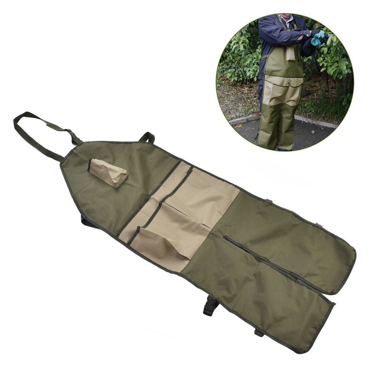 Garden Apron Leg Protection Oxford Cloth Material Regulable Buckle Waterproof Outdoor Leggings Apron for Orchard Picking