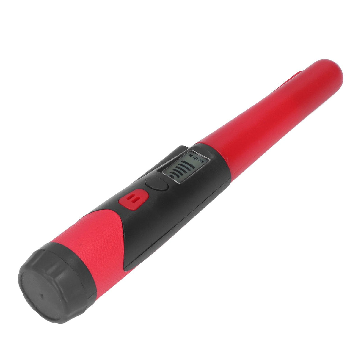 Metal Detector Professional High Sensitivity Portable Handheld Metal Detector with LCD Display Flashlight Function Red