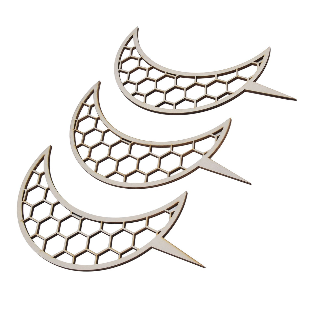 3 Pcs Vines Climbing Support Unique Design Composite Wood 30cm Flower Climbing Rack for Plant Modeling Moon Style
