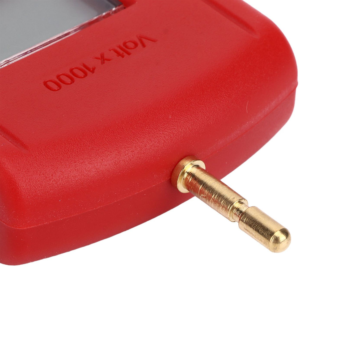 15KV LCD Electric Fence Voltage Tester Portable Electric Fence Digital Voltmeter for Farm Garden MLD‑004BR Red Red