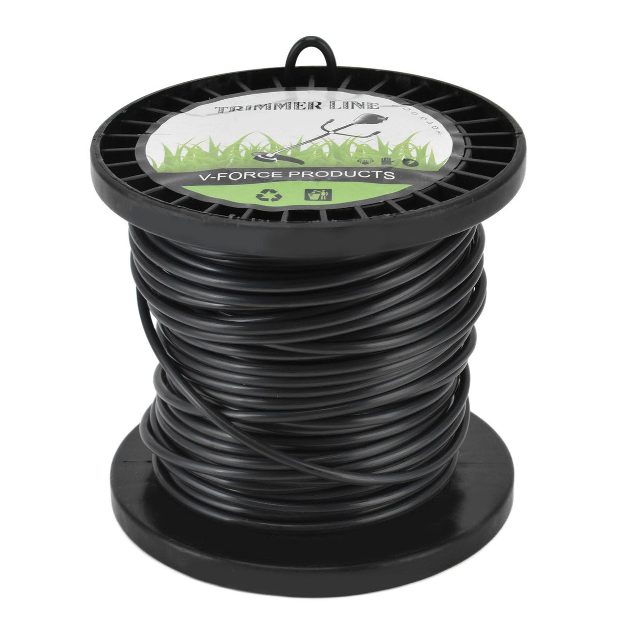 Round String Trimmer Line for Husqvarna 3.3mm Black High Cutting Efficiency Trimmer Line for Most Lawn Mowers Farm 30m