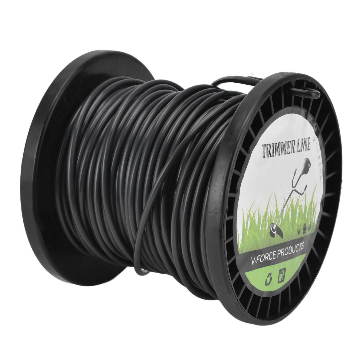 Round String Trimmer Line for Husqvarna 3.3mm Black High Cutting Efficiency Trimmer Line for Most Lawn Mowers Farm 30m
