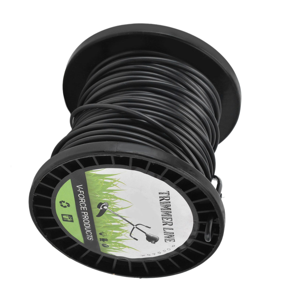Round String Trimmer Line for Husqvarna 3.3mm Black High Cutting Efficiency Trimmer Line for Most Lawn Mowers Farm 30m