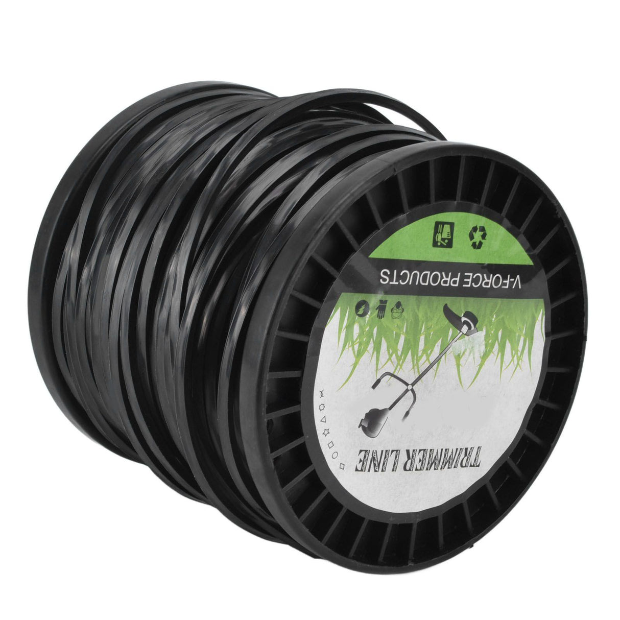 Round String Trimmer Line for Husqvarna 3.3mm Black High Cutting Efficiency Trimmer Line for Most Lawn Mowers Farm 50m