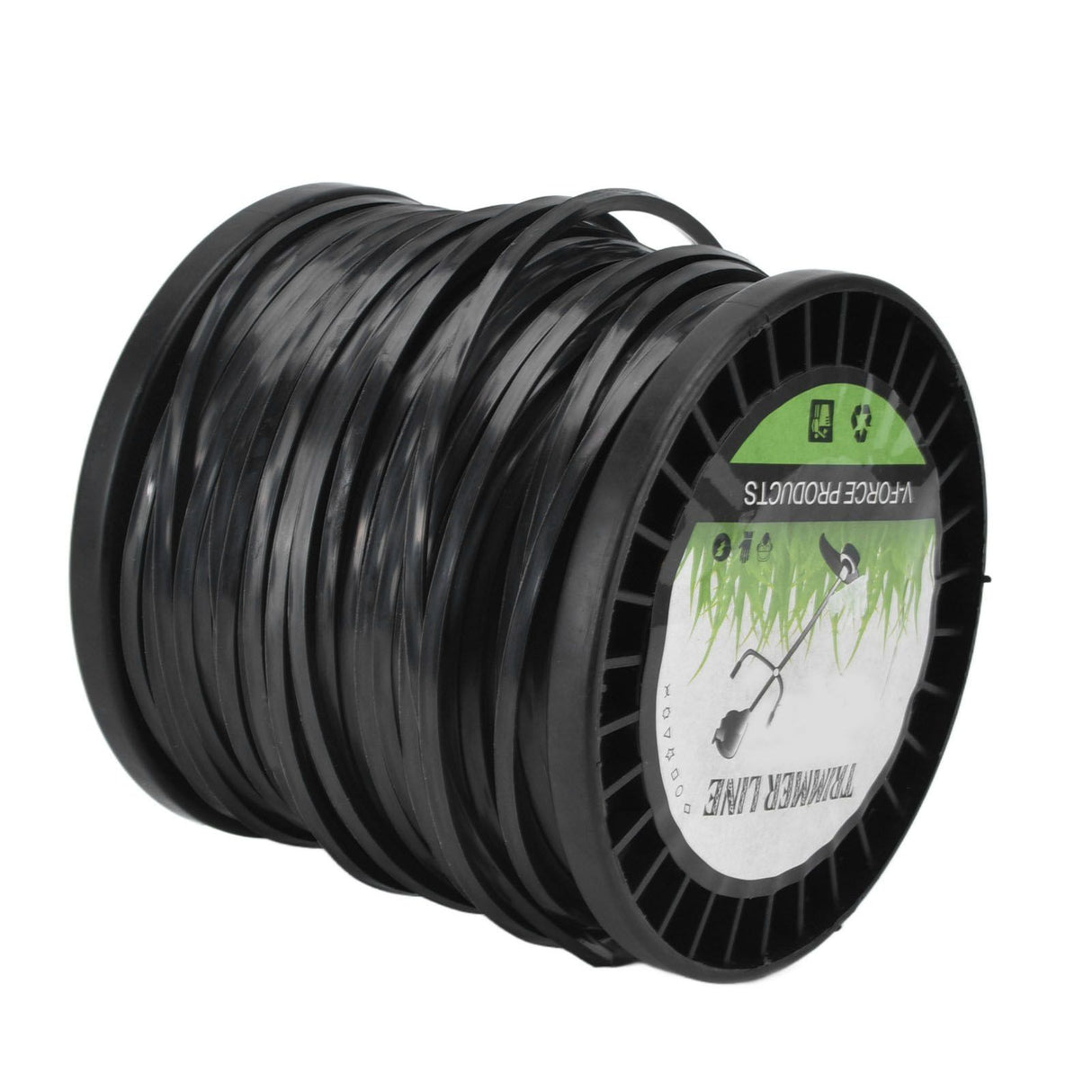 Round String Trimmer Line for Husqvarna 3.3mm Black High Cutting Efficiency Trimmer Line for Most Lawn Mowers Farm 50m
