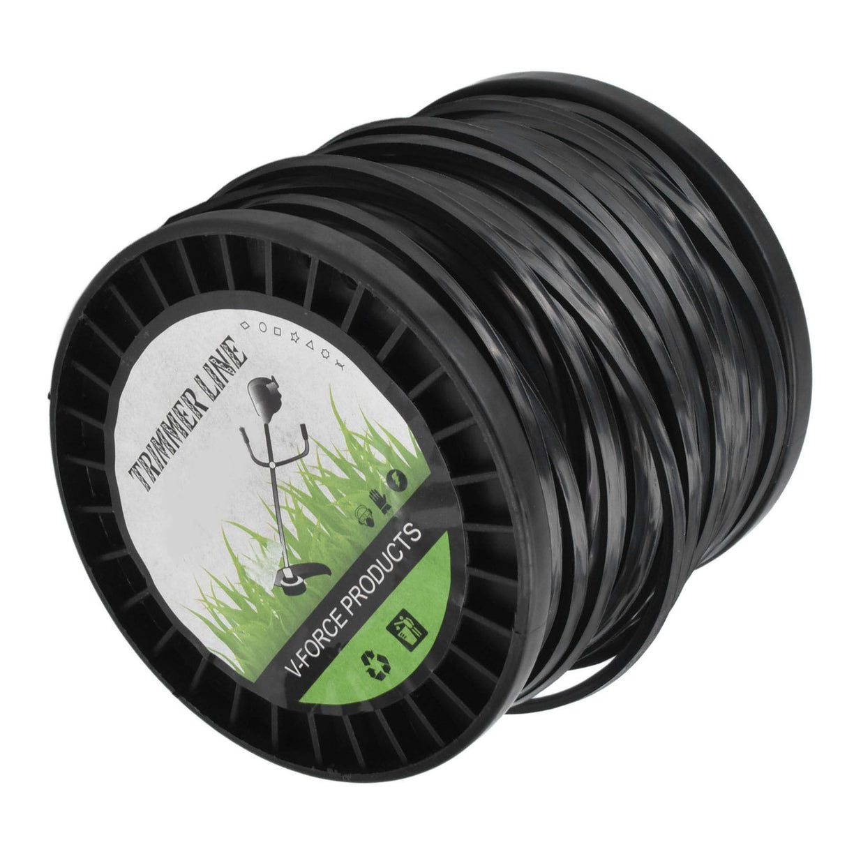 Round String Trimmer Line for Husqvarna 3.3mm Black High Cutting Efficiency Trimmer Line for Most Lawn Mowers Farm 50m