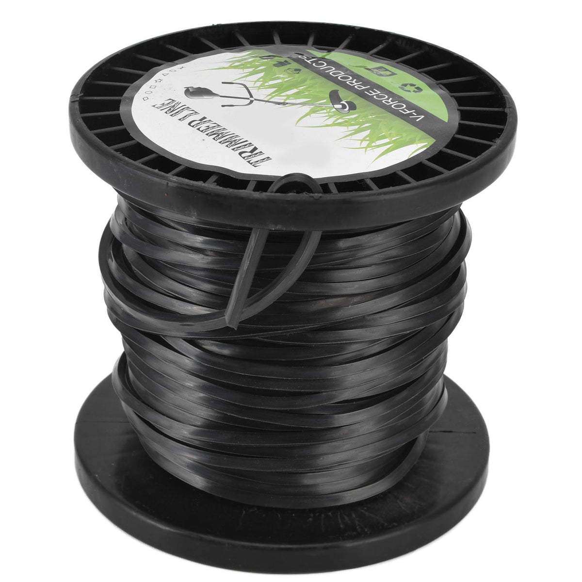 3.3mm String Trimmer Line High Cutting Efficiency Low Noise Quadrate Black Trimmer Line for Most Lawn Mowers Farm 30m