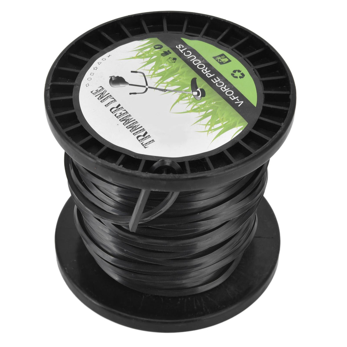 3.3mm String Trimmer Line High Cutting Efficiency Low Noise Quadrate Black Trimmer Line for Most Lawn Mowers Farm 30m
