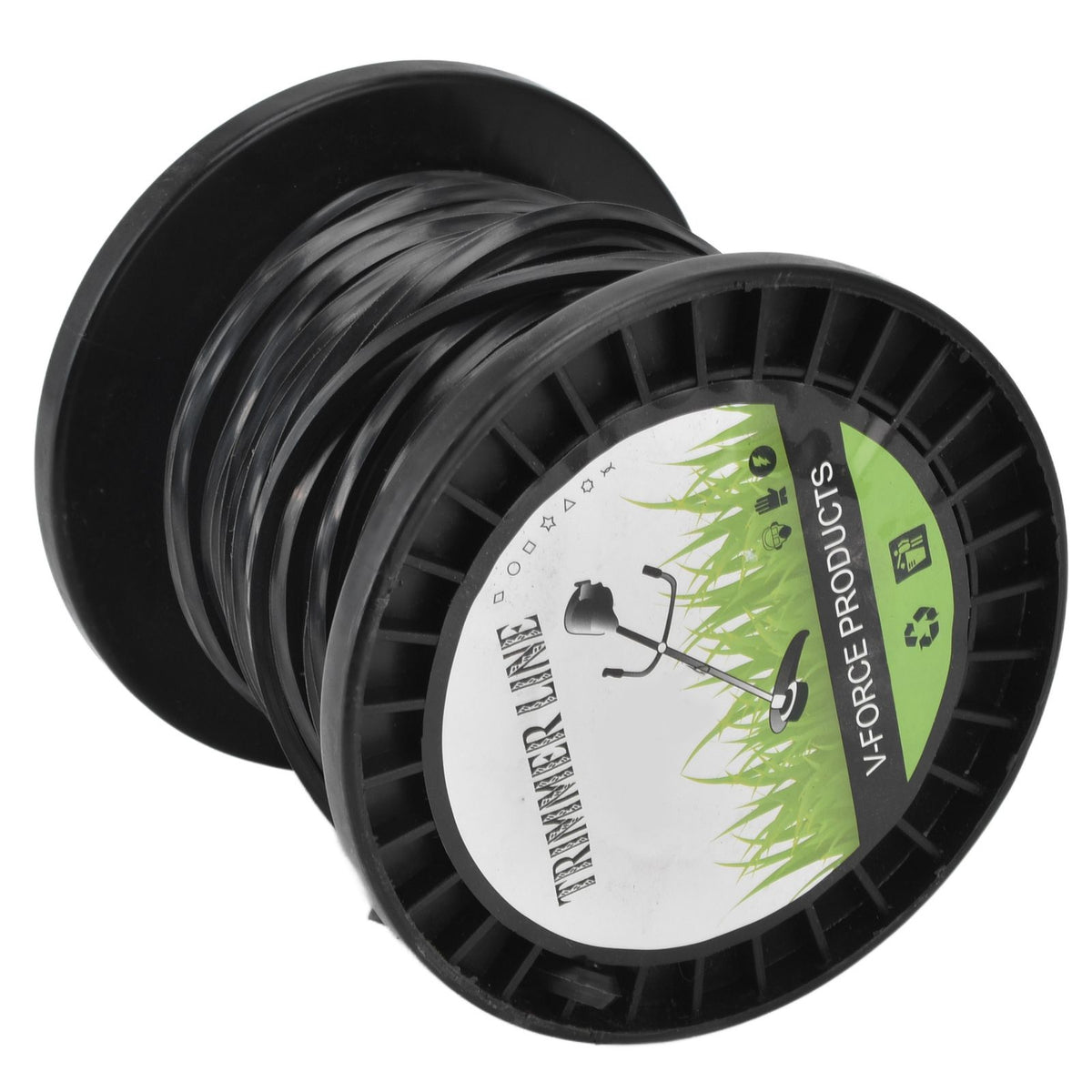 3.3mm String Trimmer Line High Cutting Efficiency Low Noise Quadrate Black Trimmer Line for Most Lawn Mowers Farm 30m