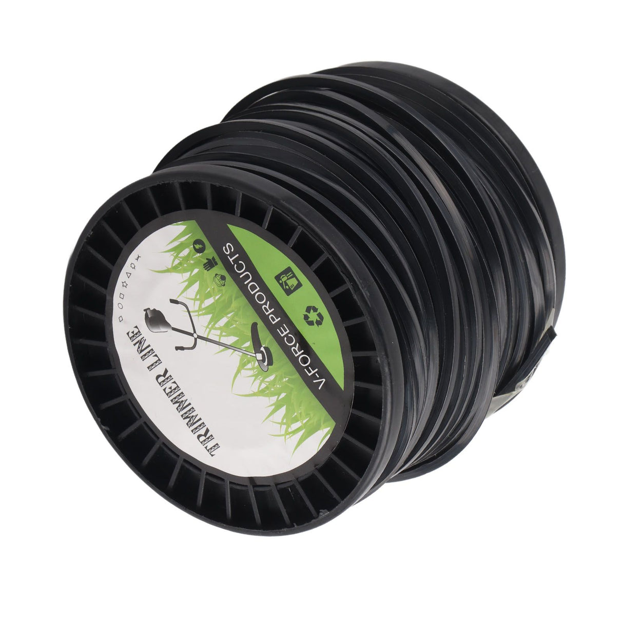 3.3mm String Trimmer Line High Cutting Efficiency Low Noise Quadrate Black Trimmer Line for Most Lawn Mowers Farm 50m