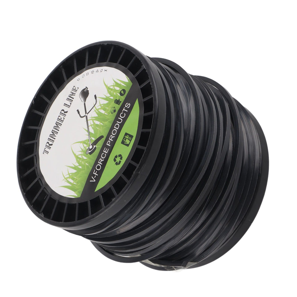 3.3mm String Trimmer Line High Cutting Efficiency Low Noise Quadrate Black Trimmer Line for Most Lawn Mowers Farm 50m