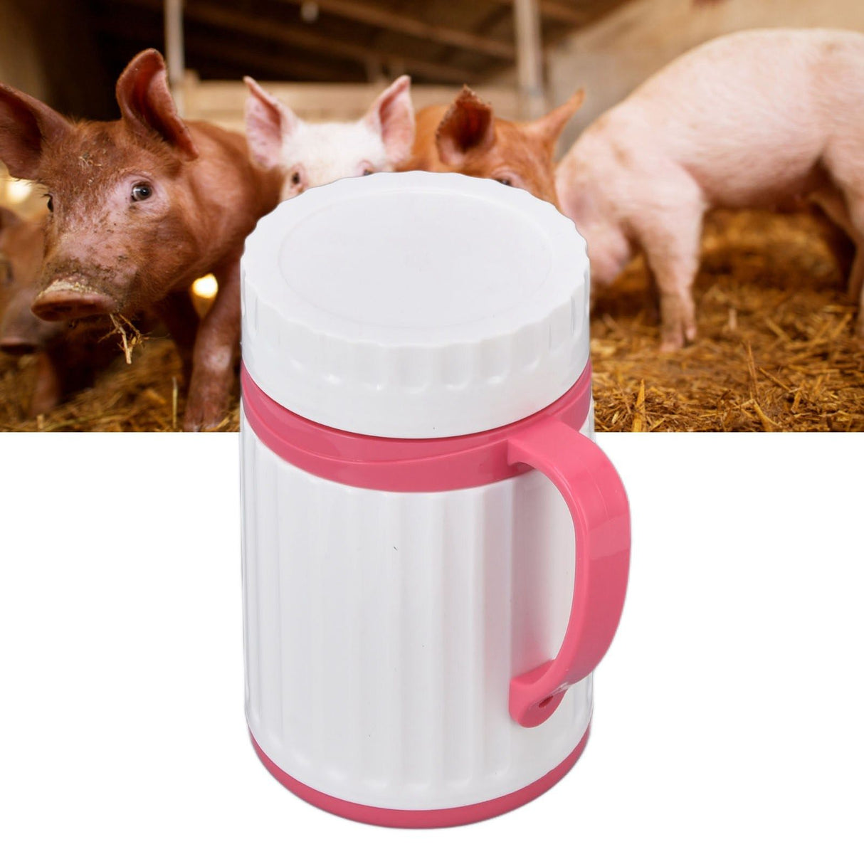 Pig Semen Insulation Cup Stainless Steel Liner Pig Semen Collection Cup for Pig Artificial Insemination Equipment