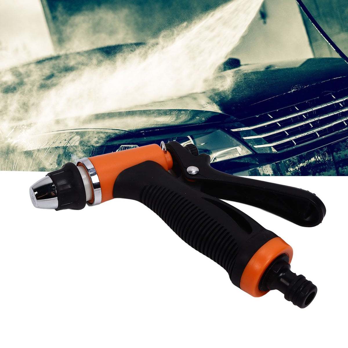 12V Pressure Washer 100W Portable Car Washer Pump Cleaning Kit for Home Garden G1/2 External Thread
