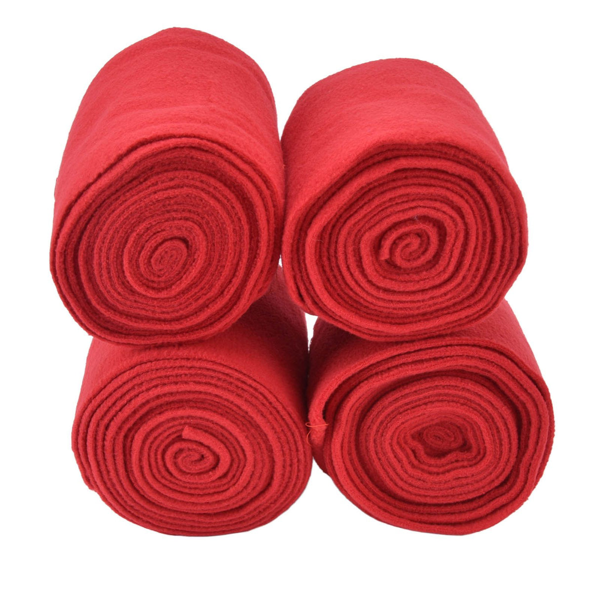 4Pcs Horse Leg Warp Self Adhesive Breathable Wear Resistant Animal Leg Bandage for Cows Horses Red