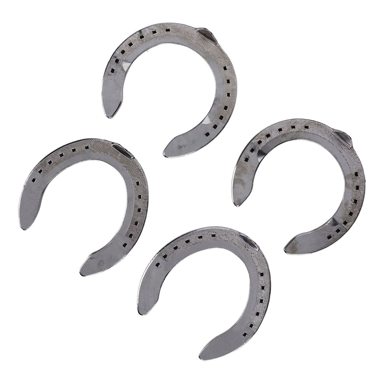 4pcs Horseshoes Aluminum Alloy Light Weight Reliable Practical Horse Riding Accessory for Racecourse Farm No. 4