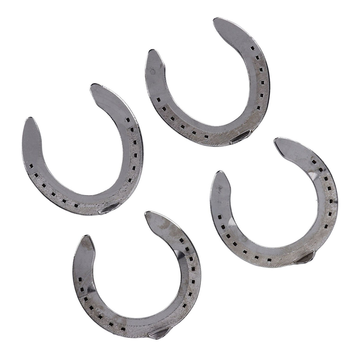 4pcs Horseshoes Aluminum Alloy Light Weight Reliable Practical Horse Riding Accessory for Racecourse Farm No. 4