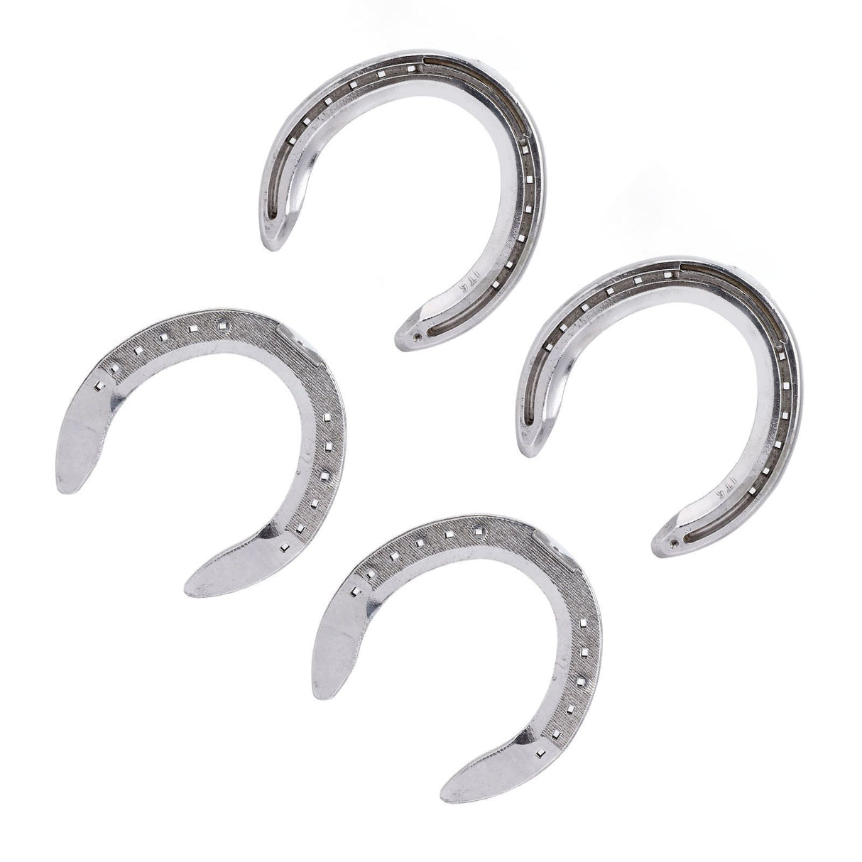 4pcs Horseshoes Aluminum Alloy Light Weight Reliable Practical Horse Riding Accessory for Racecourse Farm No. 5