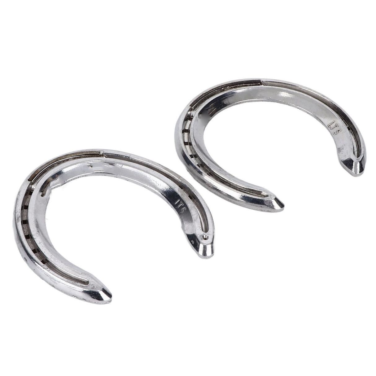 4pcs Horseshoes Aluminum Alloy Light Weight Reliable Practical Horse Riding Accessory for Racecourse Farm No. 5