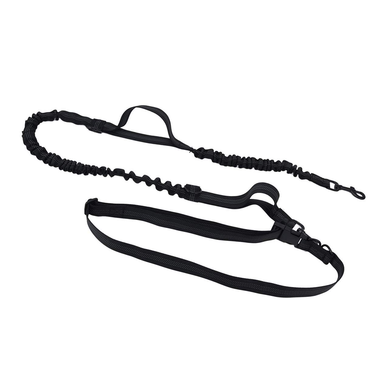 Pet Leash Reflective Retractable Portable Adjustable Dog Traction Rope for Pets Dogs Black
