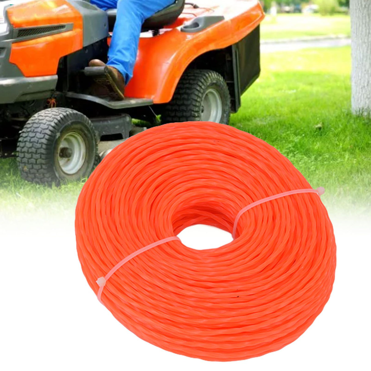 Nylon Trimmer Cord 3.0mm 85m Twisted Trimmer Line for Home Garden Heavy Duty Lawn Mower Cutters