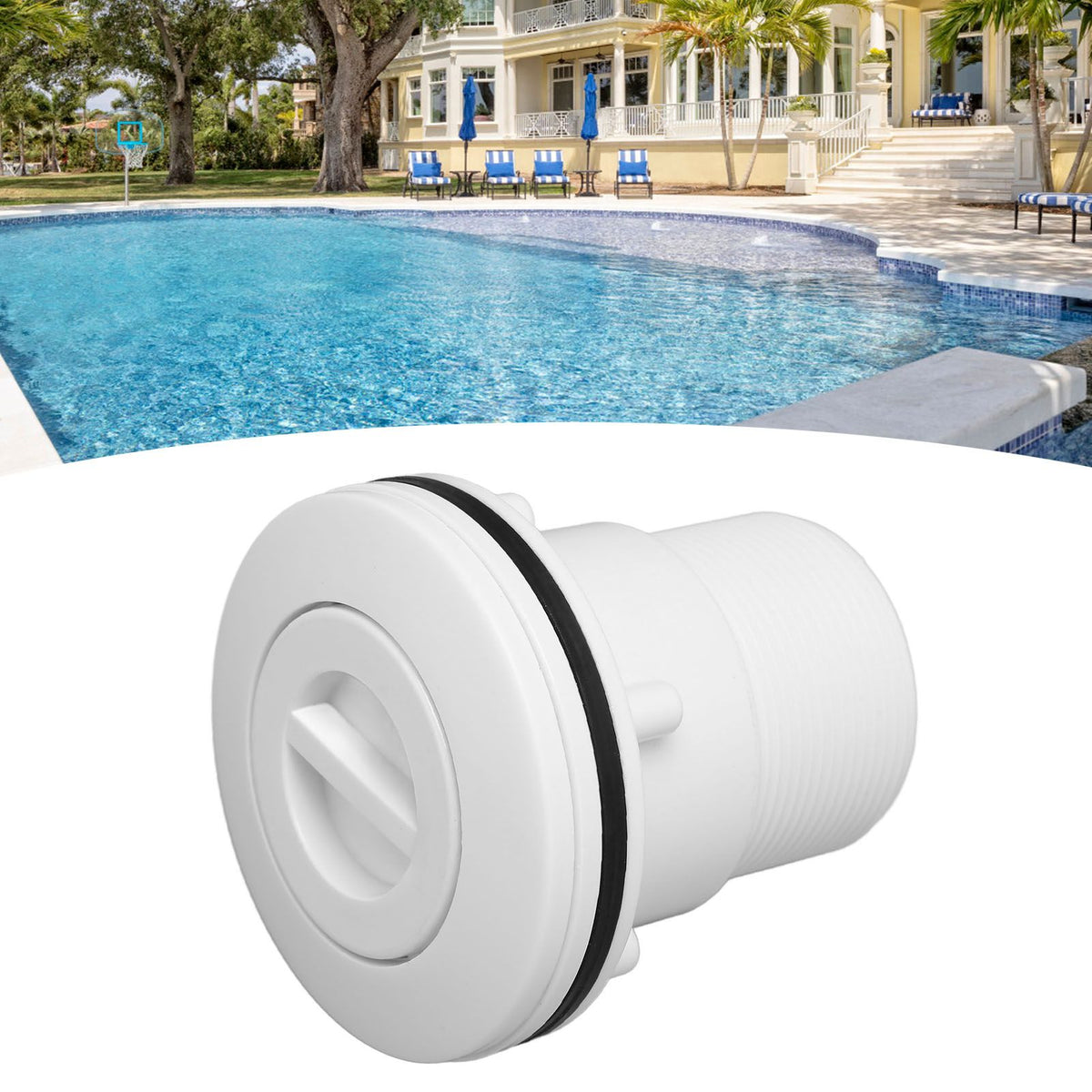 1.5 Inch Pool Nozzle Replacement G2A Thread Wear Resistant Pool Outlet Nozzle for Swimming Pool