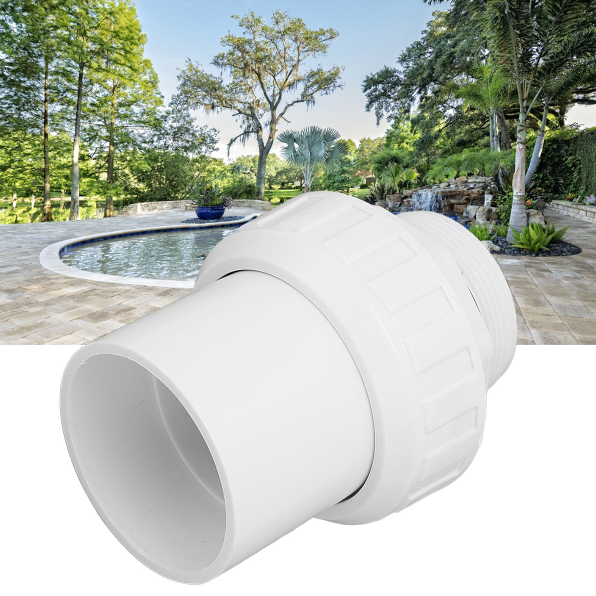 G2 Male Thread Pool Filter Pump Adapter Fitting Quick Connector Replacement for Pool Spa Pump