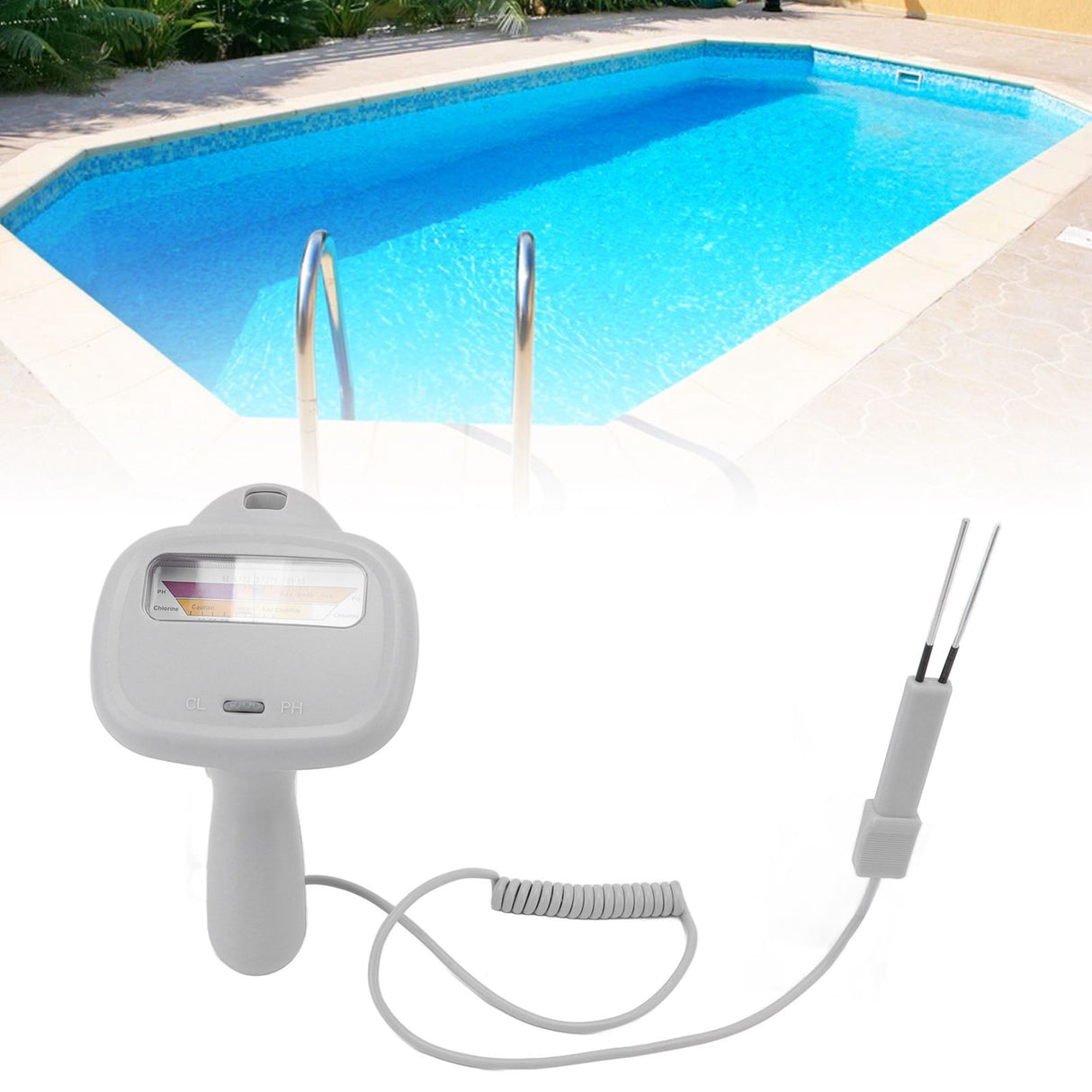 Pc‑104 Water Quality Tester Accurate Portable Easy to Read PH Chlorine Tester for Swimming Pools and SPA Pools