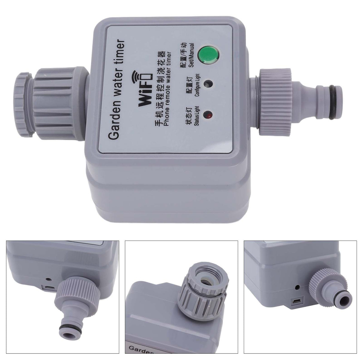 Smart Sprinkler Water Timer Automatic Watering Remote Control USB Power Supply Irrigation Timer for Courtyards Balconies