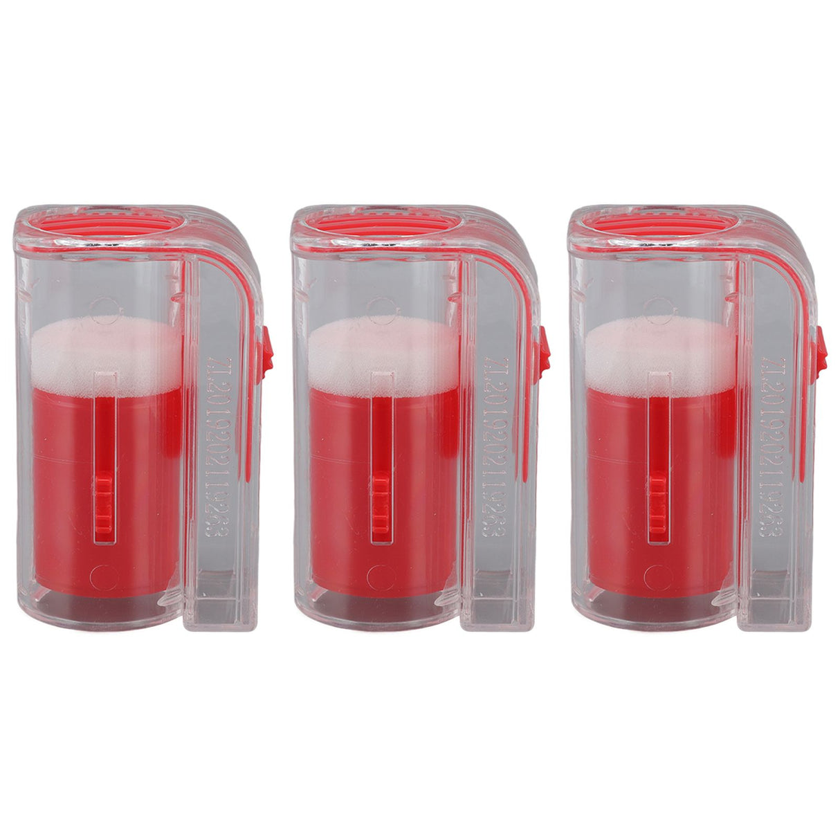 3Pcs Queen Bee Marking Cage Catcher Plastic One Handed Bee Queen Marker Bottle Beekeeping Tools for Beekeepers Red