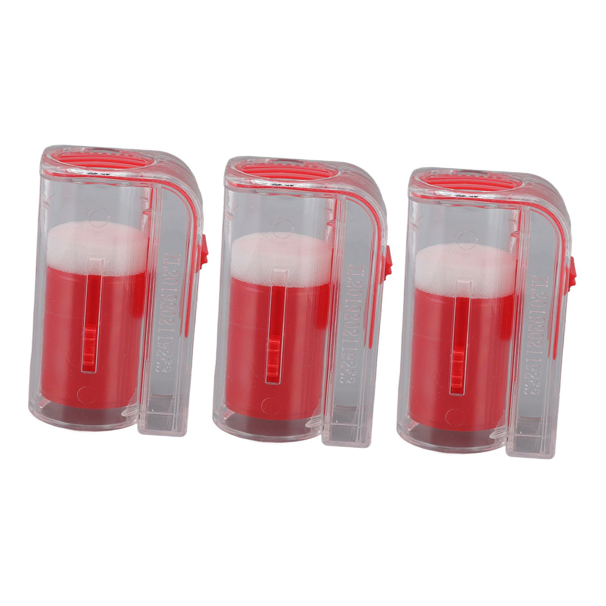 3Pcs Queen Bee Marking Cage Catcher Plastic One Handed Bee Queen Marker Bottle Beekeeping Tools for Beekeepers Red