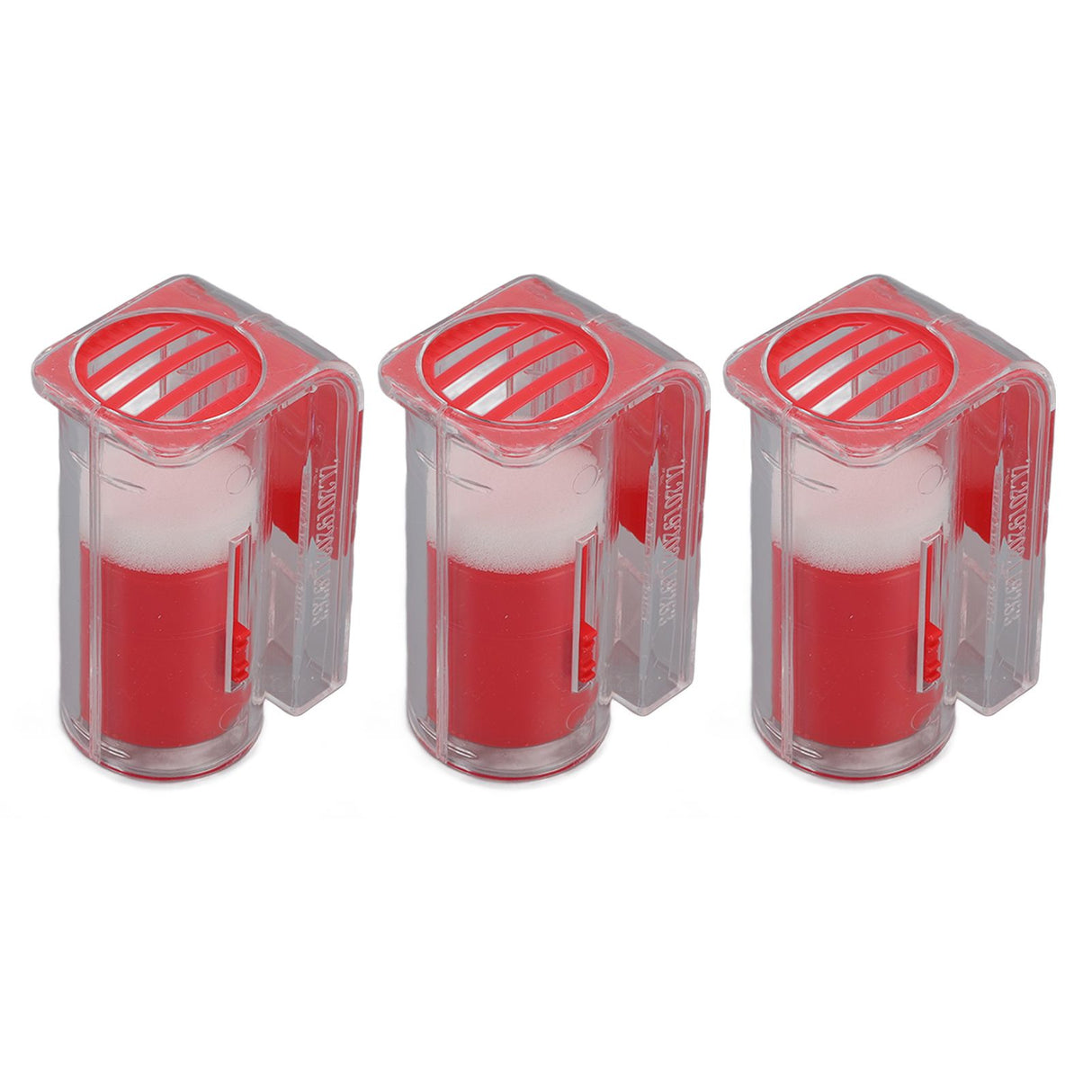 3Pcs Queen Bee Marking Cage Catcher Plastic One Handed Bee Queen Marker Bottle Beekeeping Tools for Beekeepers Red